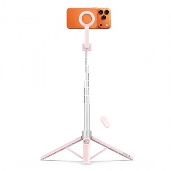 Selfie Stick Tech-Protect L10S Bluetooth - rózówo-szary