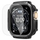 Etui Spigen Rugged Armor + Szkło hartowane 9H na Apple Watch Ultra 49 mm - czarne matowe