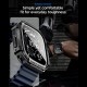 Etui Spigen Rugged Armor + Szkło hartowane 9H na Apple Watch Ultra 49 mm - czarne matowe