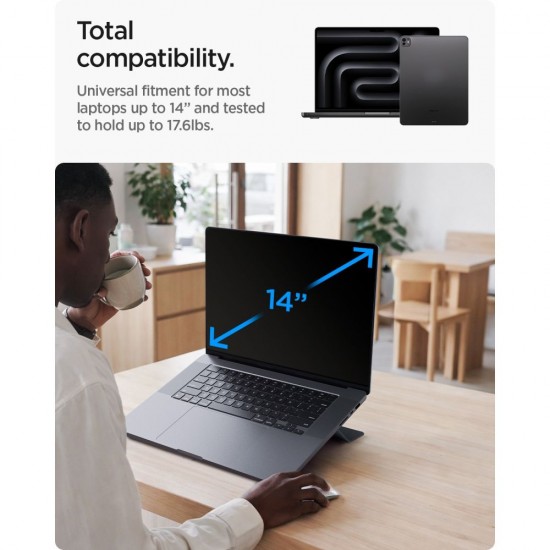 Podstawka pod laptopa Spigen SlimFold LD201-S6 - szara