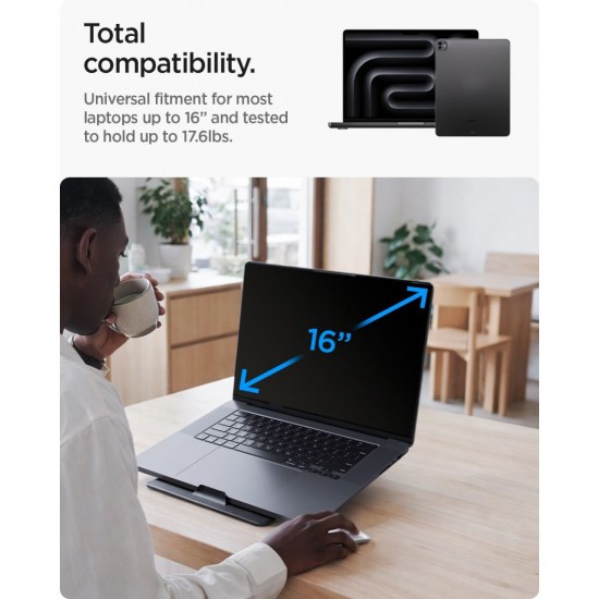 Podstawka pod laptopa Spigen SlimFold LD201-S8 pod laptop - szara