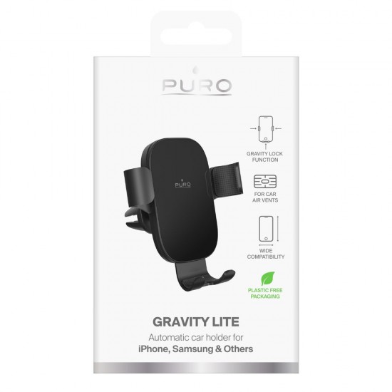 Puro Gravity Car Air Vent Gravity Holder - Black