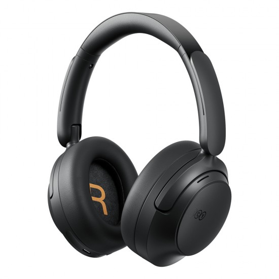 QCY H3S Wireless On-Ear Headphones with LDAC and ANC Noise Cancellation - Black