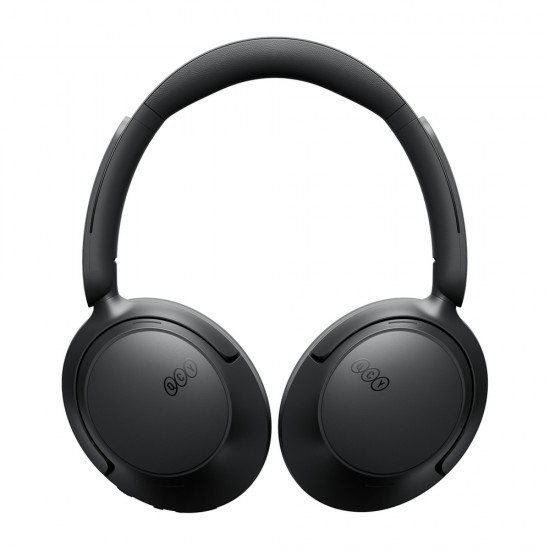 QCY H3S Wireless On-Ear Headphones with LDAC and ANC Noise Cancellation - Black