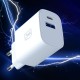 3mk FlowPower 30W 1A1C PD 3.0 QC4+ Wall Charger - White