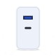 3mk FlowPower 45W 1A1C PD3.0 QC4+ Wall Charger - White