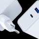 3mk FlowPower 45W 1A1C PD3.0 QC4+ Wall Charger - White
