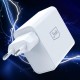 3mk FlowPower 45W 1A1C PD3.0 QC4+ Wall Charger - White