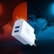 3mk FlowPower 10W 2.4A 2A Wall Charger - White