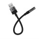 Acefast J13 USB-A to 3.5mm mini jack adapter - black