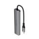 Acefast J18 USB Hub USB-C 6-in-1 HDMI 4K 60Hz PD90W Docking Station - Gray