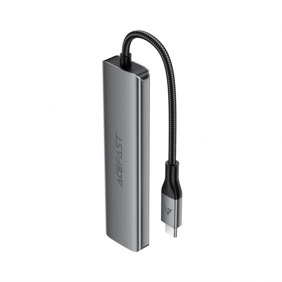 Acefast J16 USB Hub USB-C 5-in-1 HDMI 4K 60Hz PD90W Docking Station - Gray