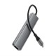 Acefast J16 USB Hub USB-C 5-in-1 HDMI 4K 60Hz PD90W Docking Station - Gray