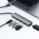 Acefast J16 USB Hub USB-C 5-in-1 HDMI 4K 60Hz PD90W Docking Station - Gray