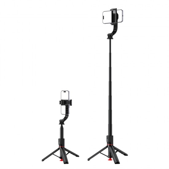Acefast E42 Selfie Stick with Auto Tripod and Bluetooth Remote Control 1.05m - Black