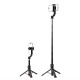 Acefast E42 Selfie Stick with Auto Tripod and Bluetooth Remote Control 1.05m - Black