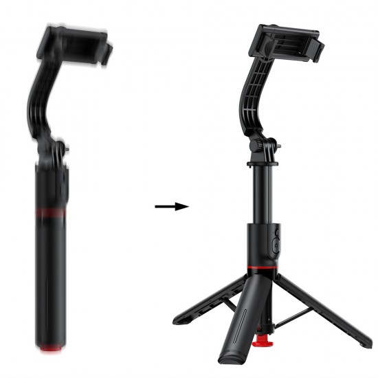 Acefast E42 Selfie Stick with Auto Tripod and Bluetooth Remote Control 1.05m - Black