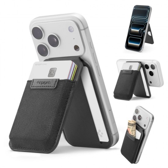 Spigen Slim Fold S314-4 MagSafe Phone Wallet - Black