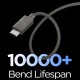 Spigen Essential EB6015CC USB-C Cable 60W 150 cm - Dark Gray