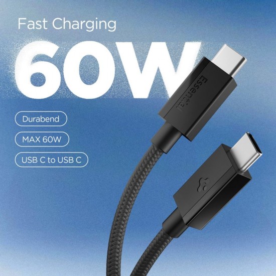 Spigen Essential EB6015CC USB-C Cable 60W 150 cm - Black