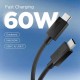 Spigen Essential EB6015CC USB-C Cable 60W 150 cm - Black