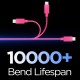 Spigen Essential EB6015CC USB-C Cable 60W 100 cm - Pink