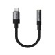 Acefast J12 USB-C to 3.5mm mini jack adapter - black