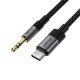 Acefast J11 USB-C to 3.5mm mini jack cable 1m - black