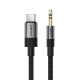 Acefast J11 USB-C to 3.5mm mini jack cable 1m - black
