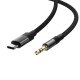 Acefast J11 USB-C to 3.5mm mini jack cable 1m - black