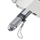 Acefast J8 USB-C - USB-A Adapter - Gray