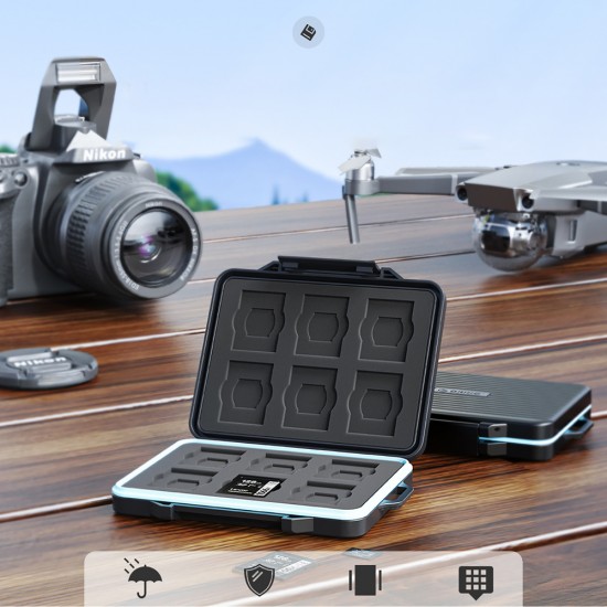 Orico PHCD Case for Memory Cards and Data Media Black 2.5