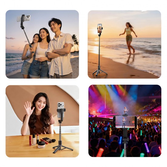 Selfie stick Orico SPV90 aluminum mini tripod Bluetooth 360 degree rotation - black