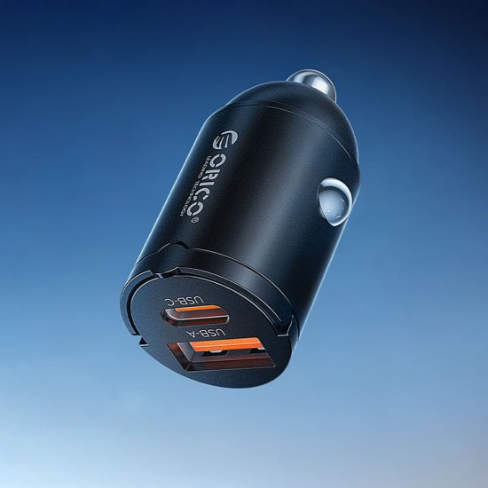 Orico MiniRing 30W USB-A + USB-C Car Charger - Black