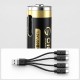 Orico Ener-G EG7C lithium battery 1.5V 500mWh AAA USB-C rechargeable battery with charging cable 4 pcs.