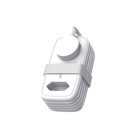 Orico APP 15.5W 5in1 Power Strip 2x AC + 2x USB-A + 1x USB-C - White