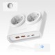 Orico PDC25 25W 6in1 Power Strip 2x AC + 2x USB-A + 2x USB-C - White