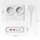 Orico PDC25 25W 6in1 Power Strip 2x AC + 2x USB-A + 2x USB-C - White