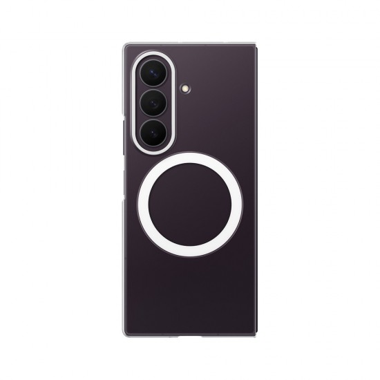 Samsung Clear Magnet Case for Samsung Galaxy Z Fold 8 Ultra 0.8 mm compatible with MagSafe + 2 pcs. anti-reflective film - transparent