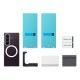 Samsung Clear Magnet Case for Samsung Galaxy Z Fold 8 Ultra 0.8 mm compatible with MagSafe + 2 pcs. anti-reflective film - transparent