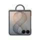 Samsung Silicone Ring Magnet Cover for Samsung Galaxy Z Flip 8 with MagSafe Compatible Ring - Black