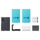 Samsung Silicone Magnet Case for Samsung Galaxy Z Fold 8 compatible with MagSafe + 2 anti-reflective films - black