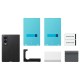 Samsung Carbon Magnet Case for Samsung Galaxy Z Fold 8 compatible with MagSafe + 2 anti-reflective films - black