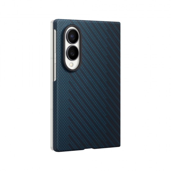 Samsung Carbon Magnet Case for Samsung Galaxy Z Fold 8 compatible with MagSafe + 2 anti-reflective films - navy blue