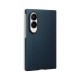 Samsung Carbon Magnet Case for Samsung Galaxy Z Fold 8 compatible with MagSafe + 2 anti-reflective films - navy blue
