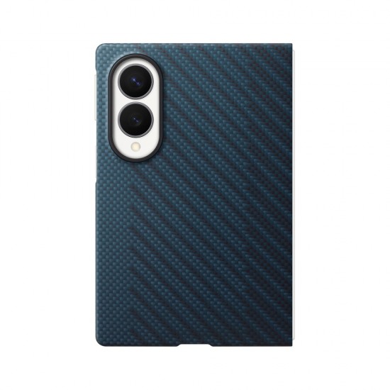 Samsung Carbon Magnet Case for Samsung Galaxy Z Fold 8 compatible with MagSafe + 2 anti-reflective films - navy blue