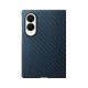 Samsung Carbon Magnet Case for Samsung Galaxy Z Fold 8 compatible with MagSafe + 2 anti-reflective films - navy blue