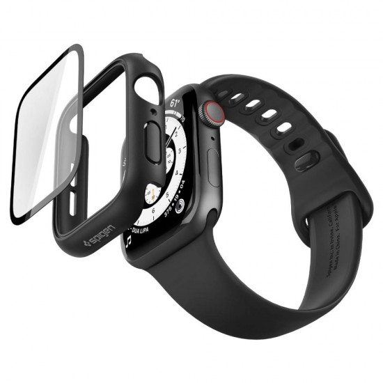 Etui Spigen Thin Fit 360 na Apple Watch 44 mm - czarne