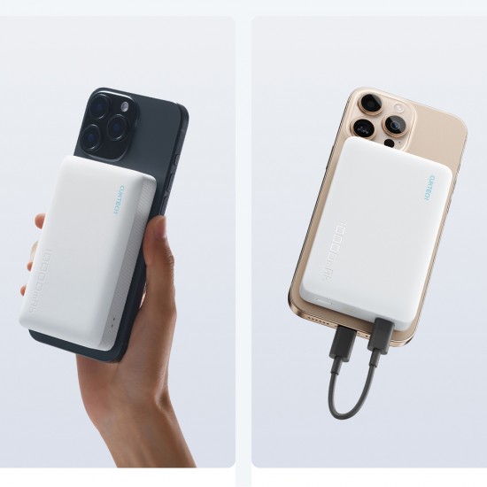 Cuktech WPB100N 20W 10000mAh Magnetic Power Bank with Stand - White