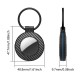 Airtag case with carbon fiber pattern keychain, 4 pcs. - multicolor
